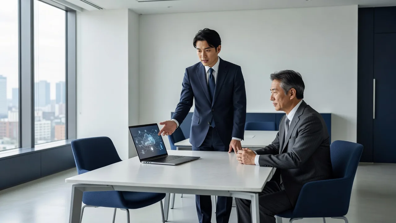 クラウド移行について相談する様子