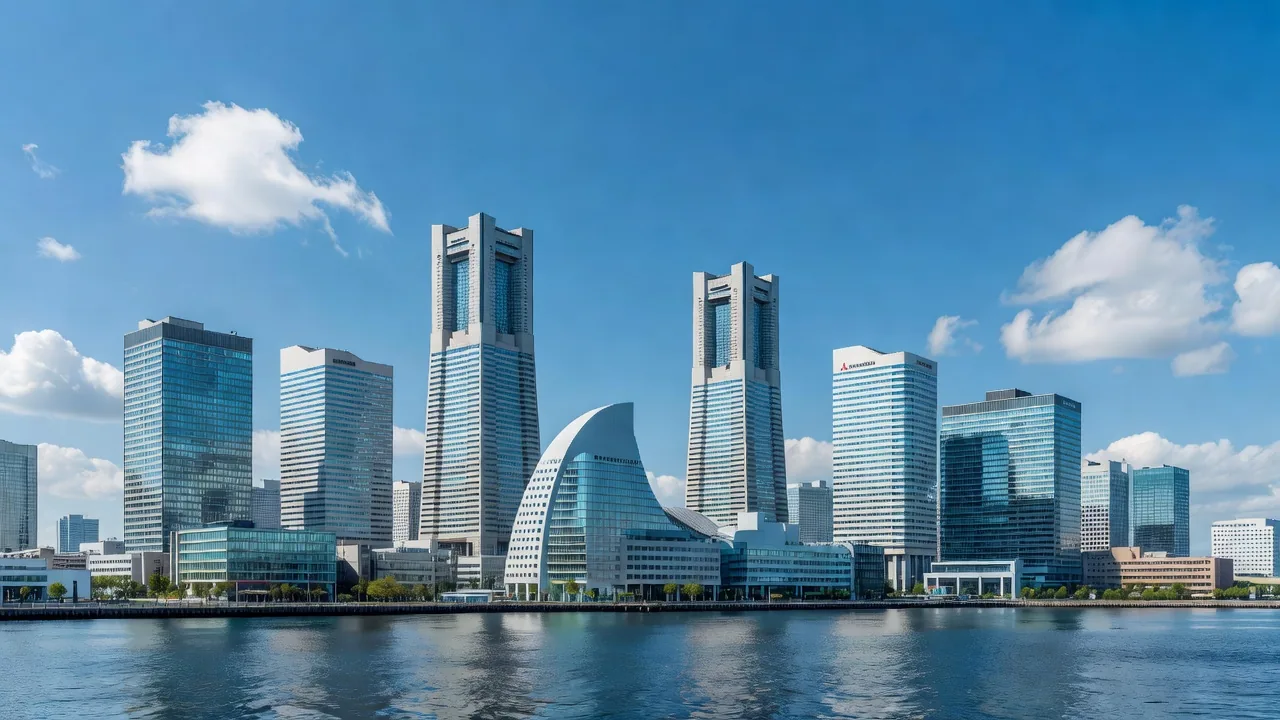 Core Tech Pulse Waveの拠点がある横浜みなとみらい地区のオフィス街の風景